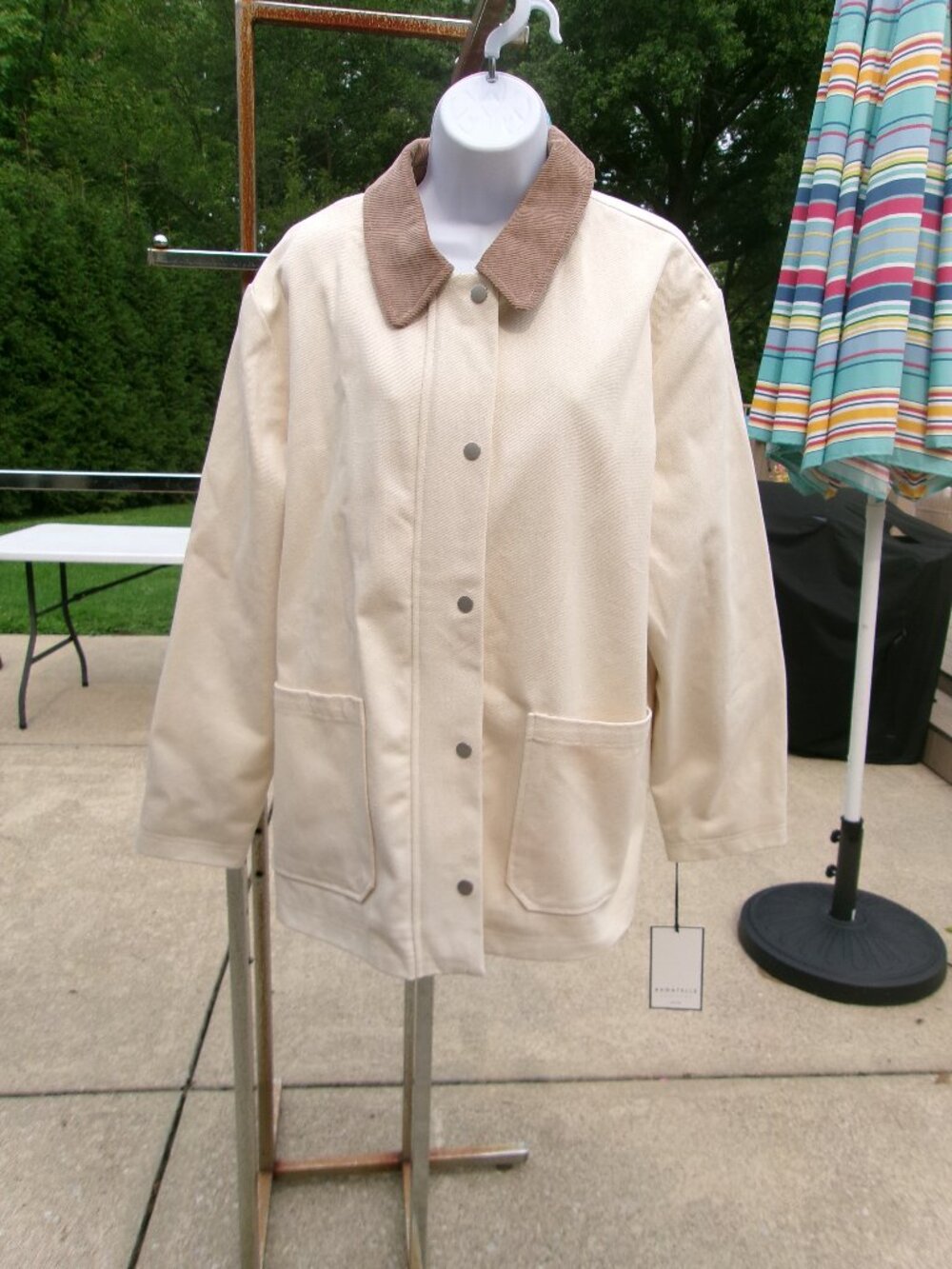 NWT BAGTELLE IVORY COAT XL